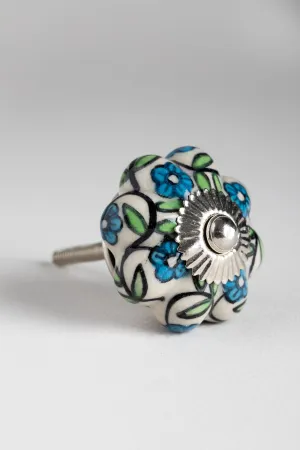 Scallop Handpainted Ceramic Knob