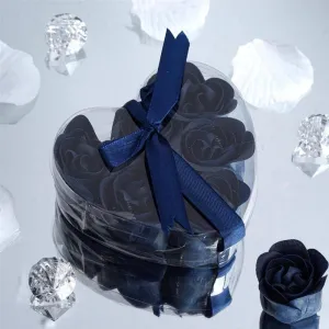 Scented Rose Soap Gift Box - Navy Blue