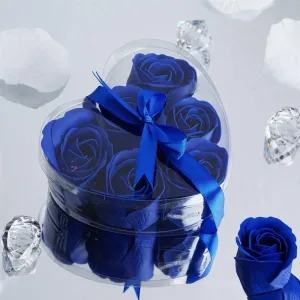 Scented Rose Soap Gift Box - Royal Blue