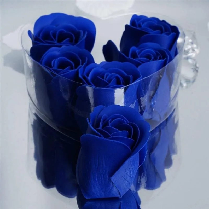 Scented Rose Soap Gift Box - Royal Blue