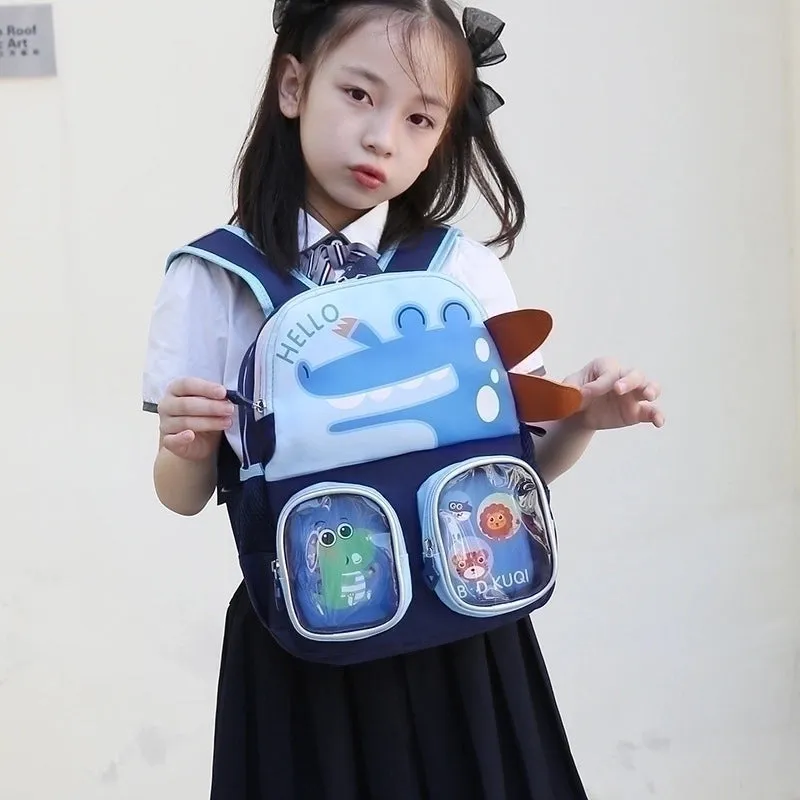 School Astronaut Dinosaur  Kids Backpack