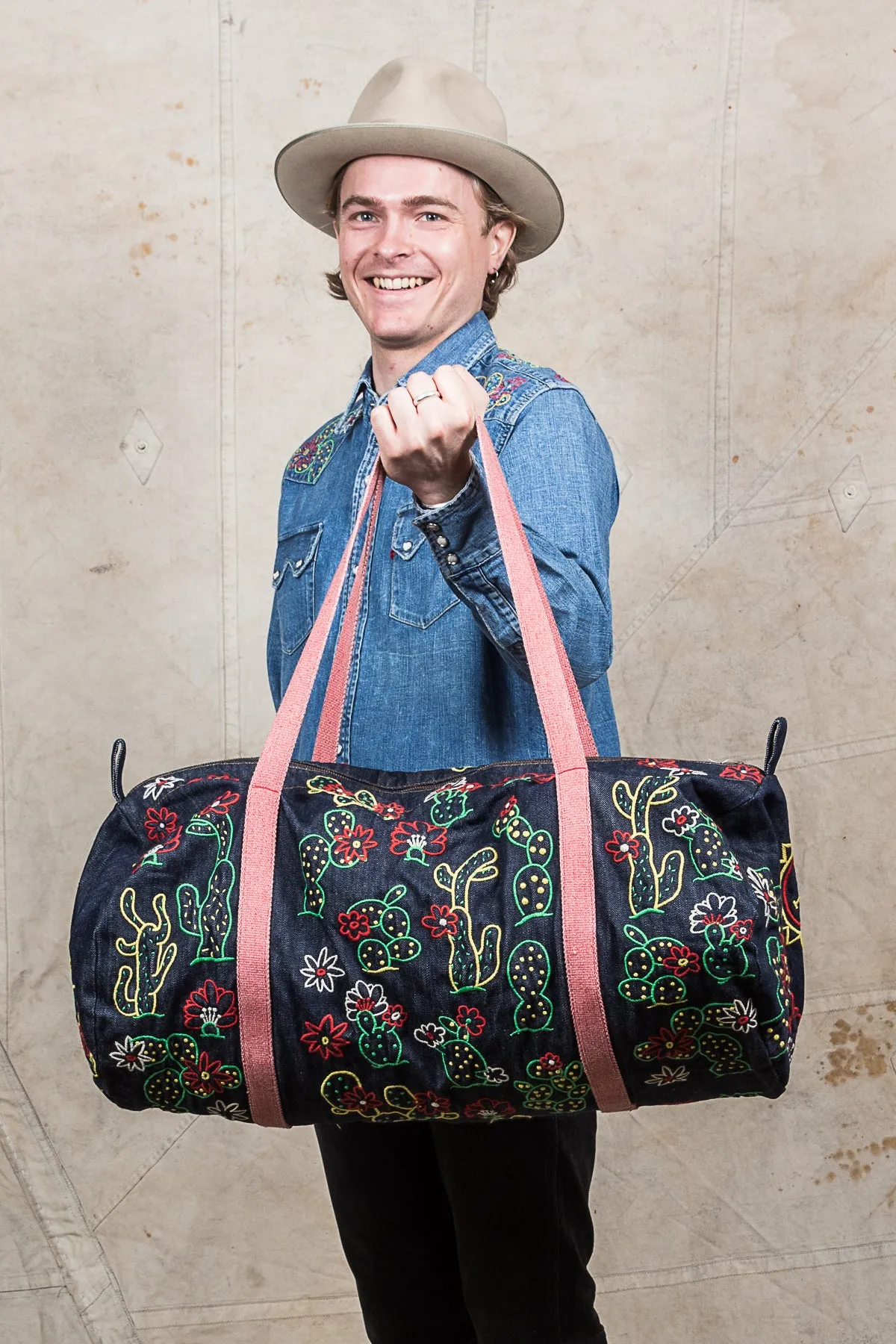 Second Hand LVC Cactus Denim Duffle Bag
