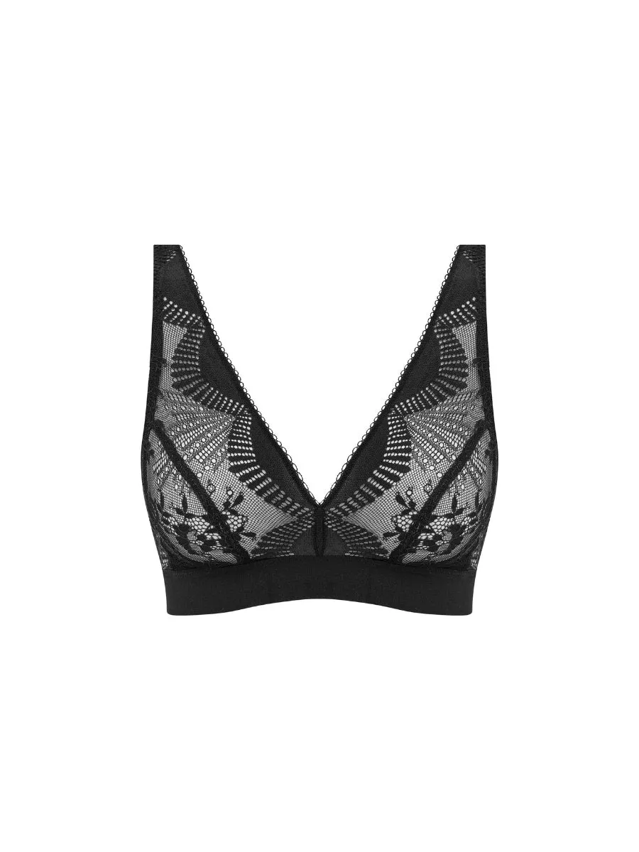 Sensu Lace Non-Wired Bralette - Black