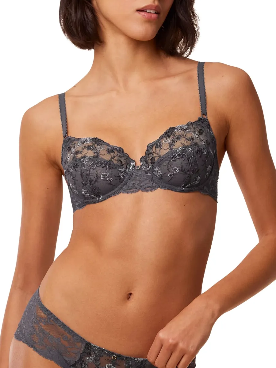 Sensual Spotlight Balcony Bra - Pebble Grey