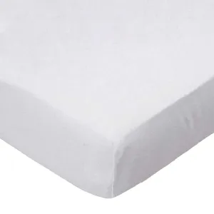 SheetWorld Fitted Portable Mini Crib Sheet - 100% Cotton Woven - White