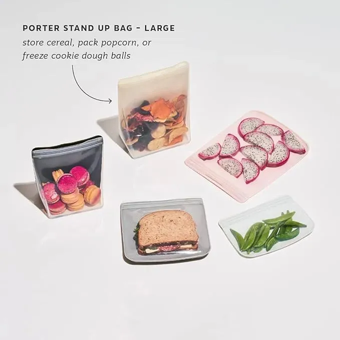 Silicone Reusable Storage Bag-50oz - Blush