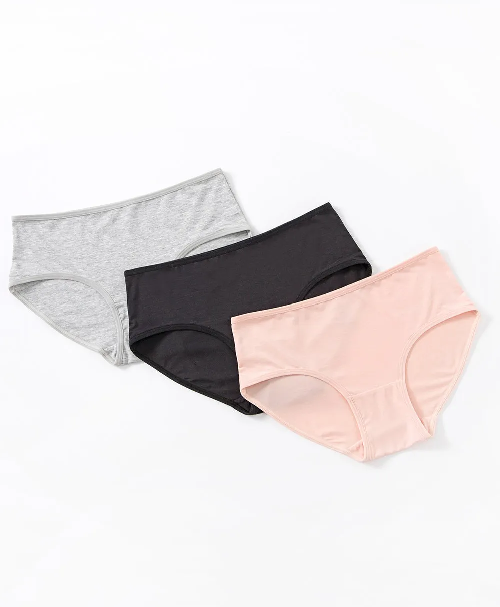 Simple Basic Modal 3-pack Hipster Panties