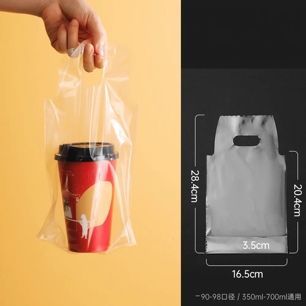 Single Re-useable Milk Tea Bubble Cup Carry Bag