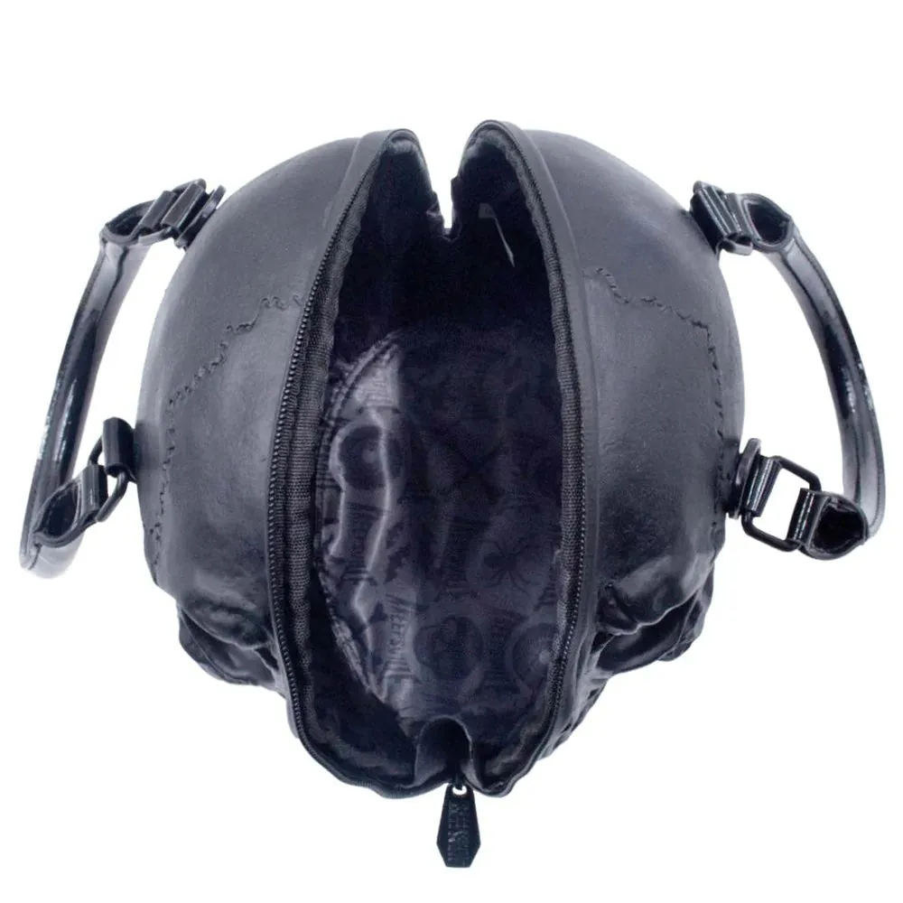 Skull Handbag Purse Black