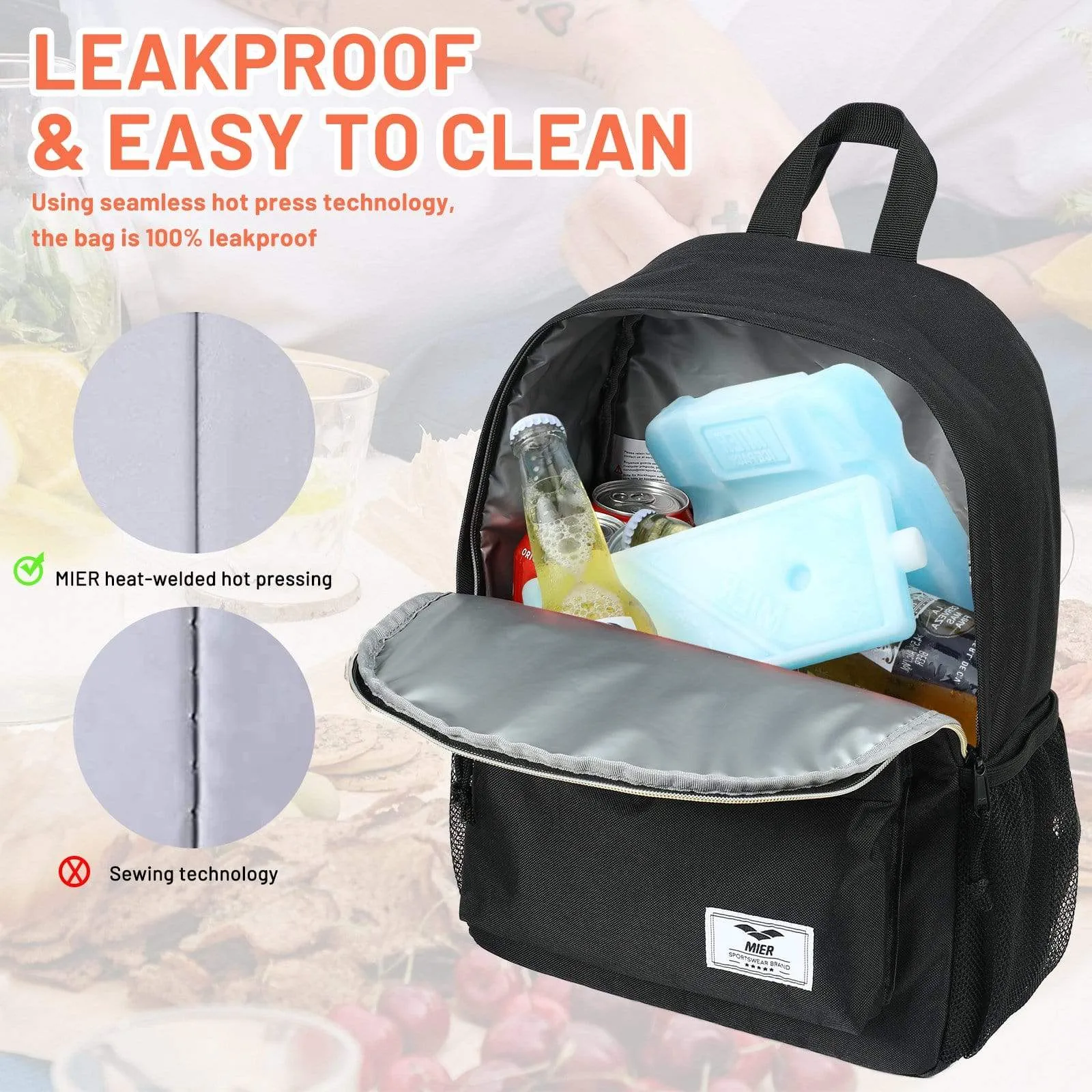 Small Insulated Backpack Cooler Lunch Backpack