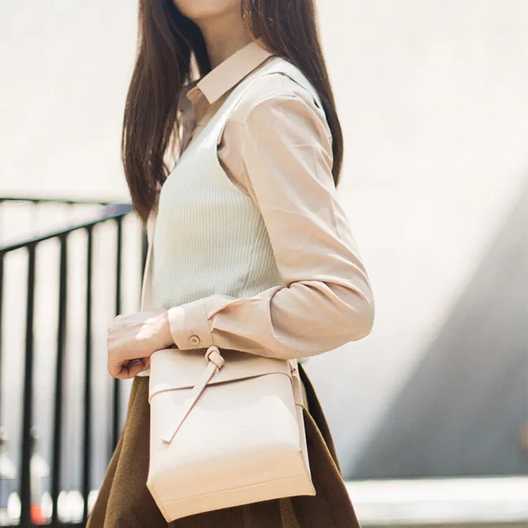 Small Leather Womens Bucket Bag Leather Crossbody Bags for Women
