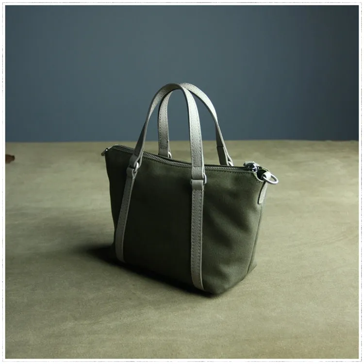 Small Womens Green Nylon Handbag Purse Nylon Crossbody Purse Shoulder Bag for Ladies