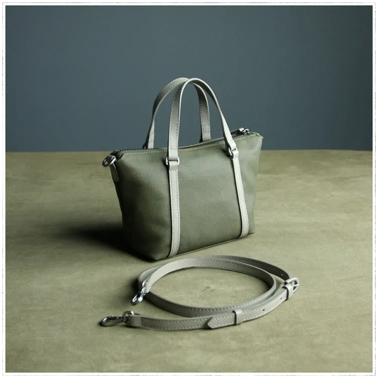 Small Womens Green Nylon Handbag Purse Nylon Crossbody Purse Shoulder Bag for Ladies
