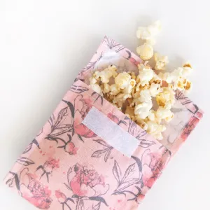 Snack & Food Bag - Peonies