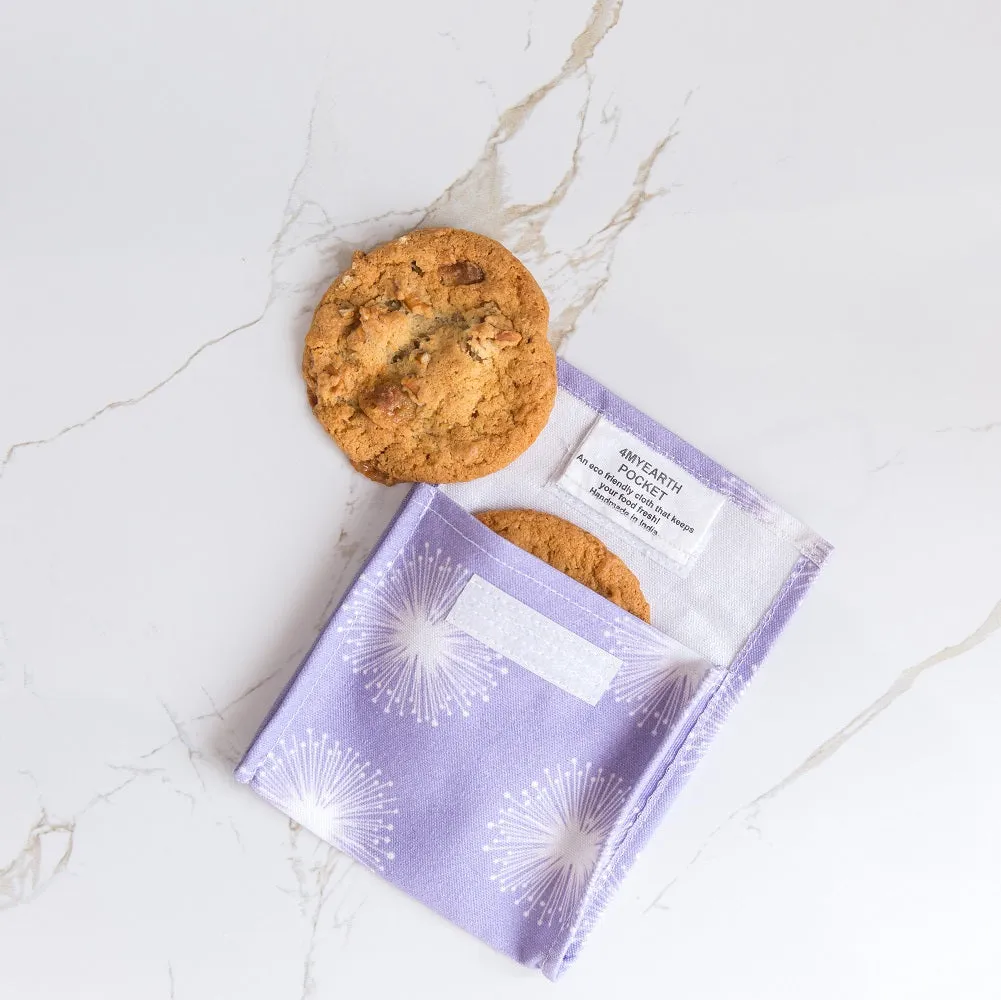 Snack & Food Bag - Purple Dandelion