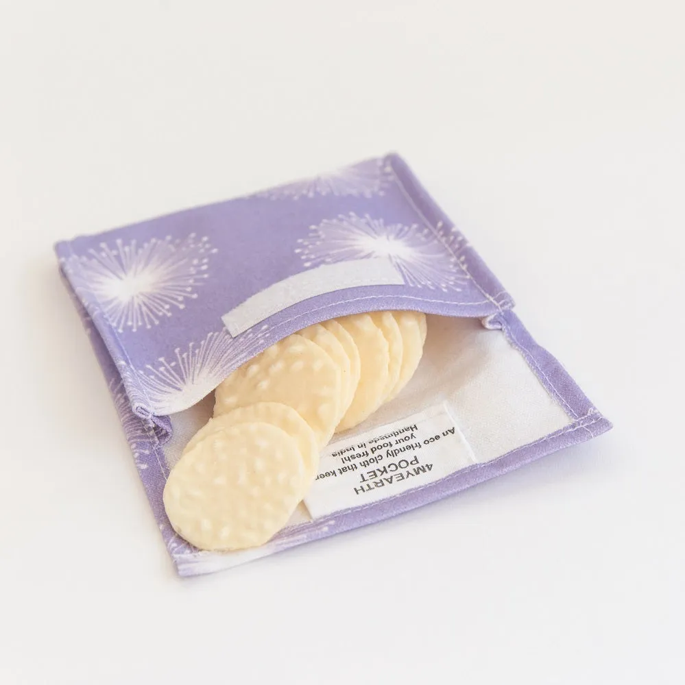 Snack & Food Bag - Purple Dandelion