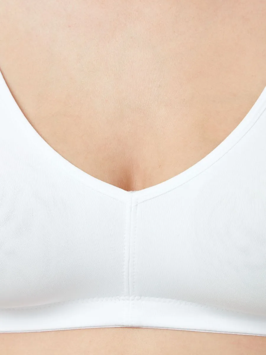 Soft Cup Bra - White