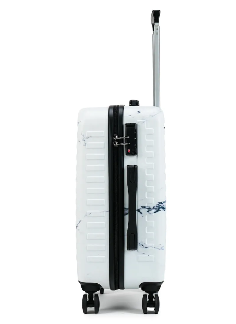 Stark | Marble Print | Cabin Hard Luggage
