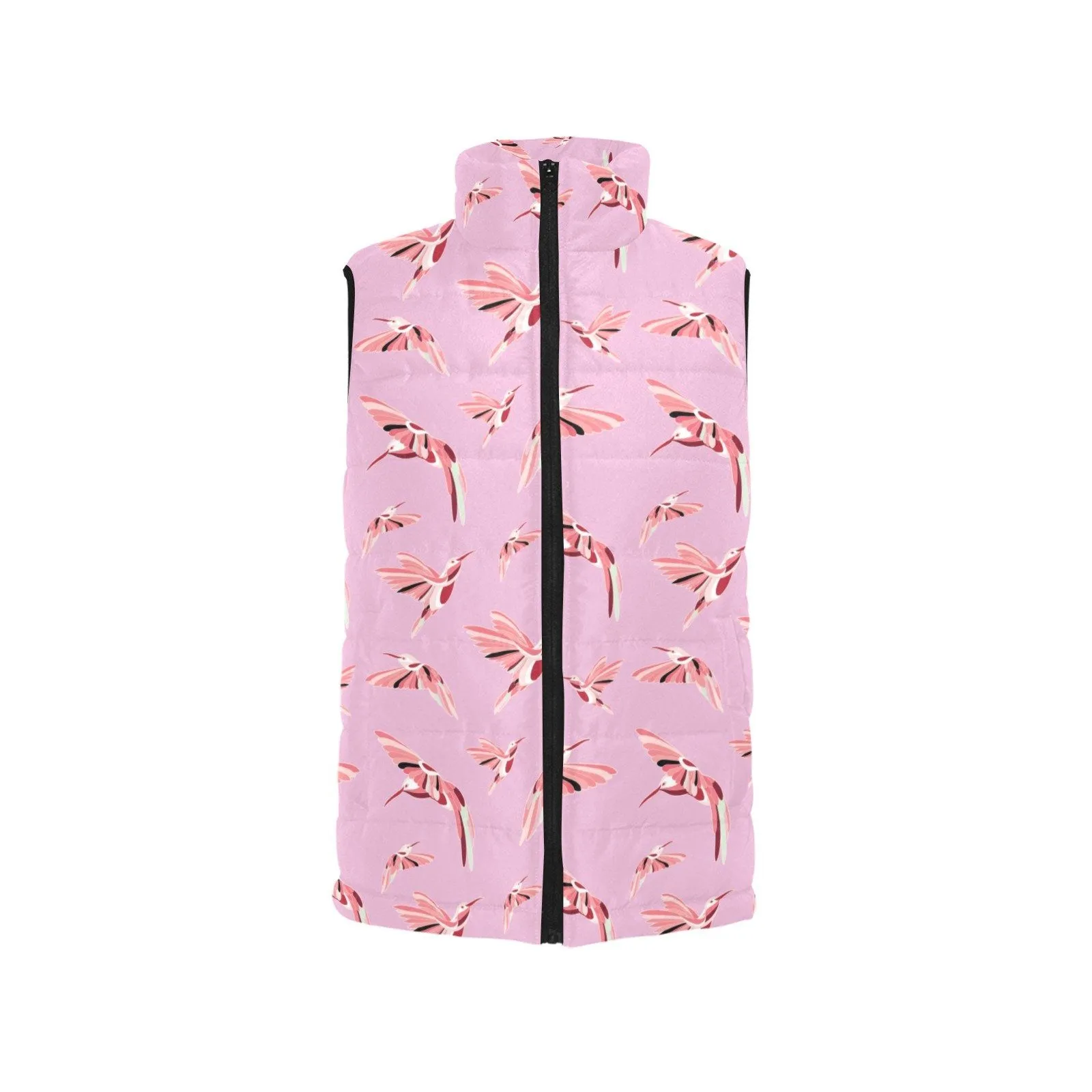 Strawberry Pink Men's Padded Vest Jacket