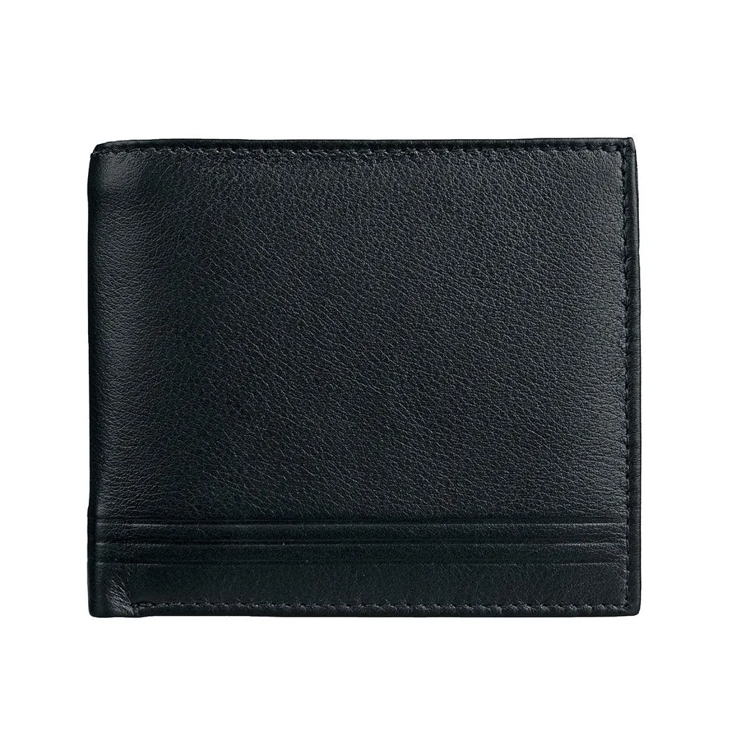 Streaks III Gents Genuine Leather Wallet for Men | Color: Brown & Black