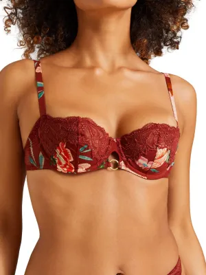 Sweet Folk Half Cup Bra - Sienna