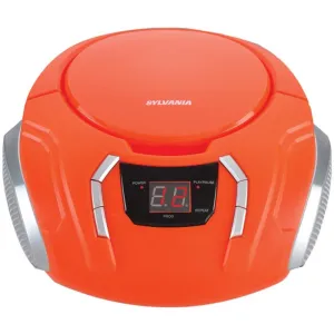 SYLVANIA SRCD261-B-ORANGE Portable CD Player with AM/FM Radio (Orange)