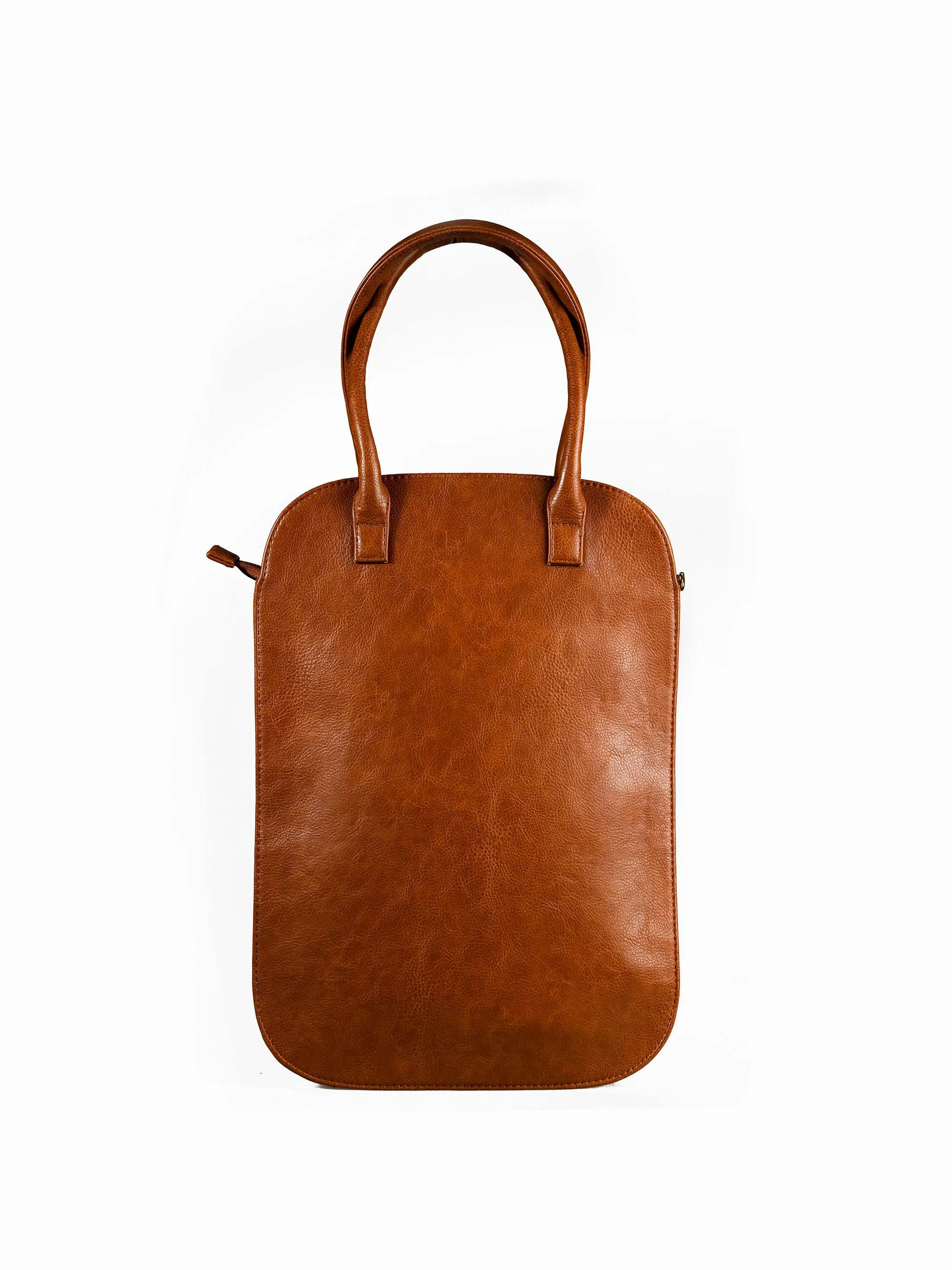 Tan Handcrafted Beatrice Laptop Bag