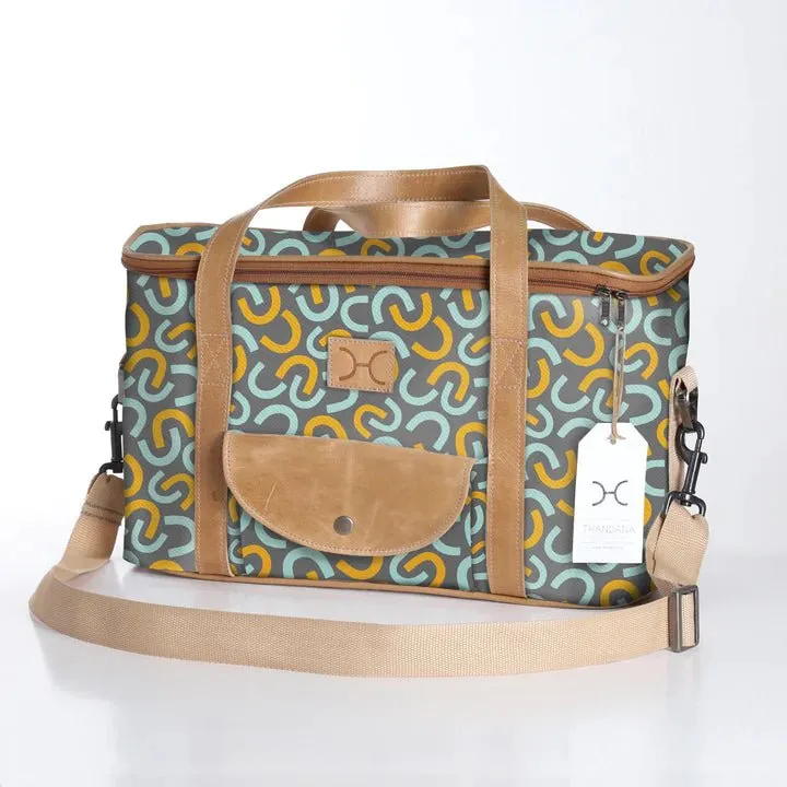 Thandana Laminated Fabric Caddy Cooler Bag