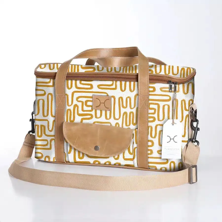 Thandana Laminated Fabric Caddy Cooler Bag