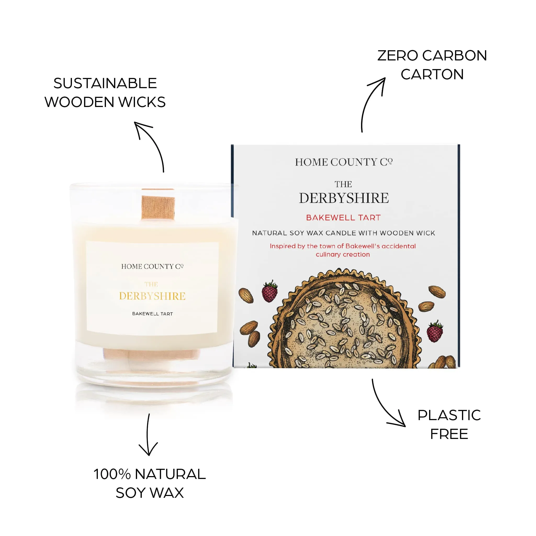 The Derbyshire - Bakewell Tart Candle