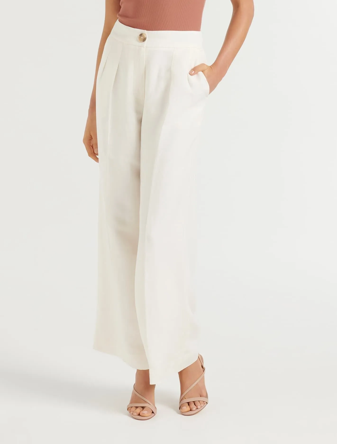 Tiara Linen Wide Leg Pant