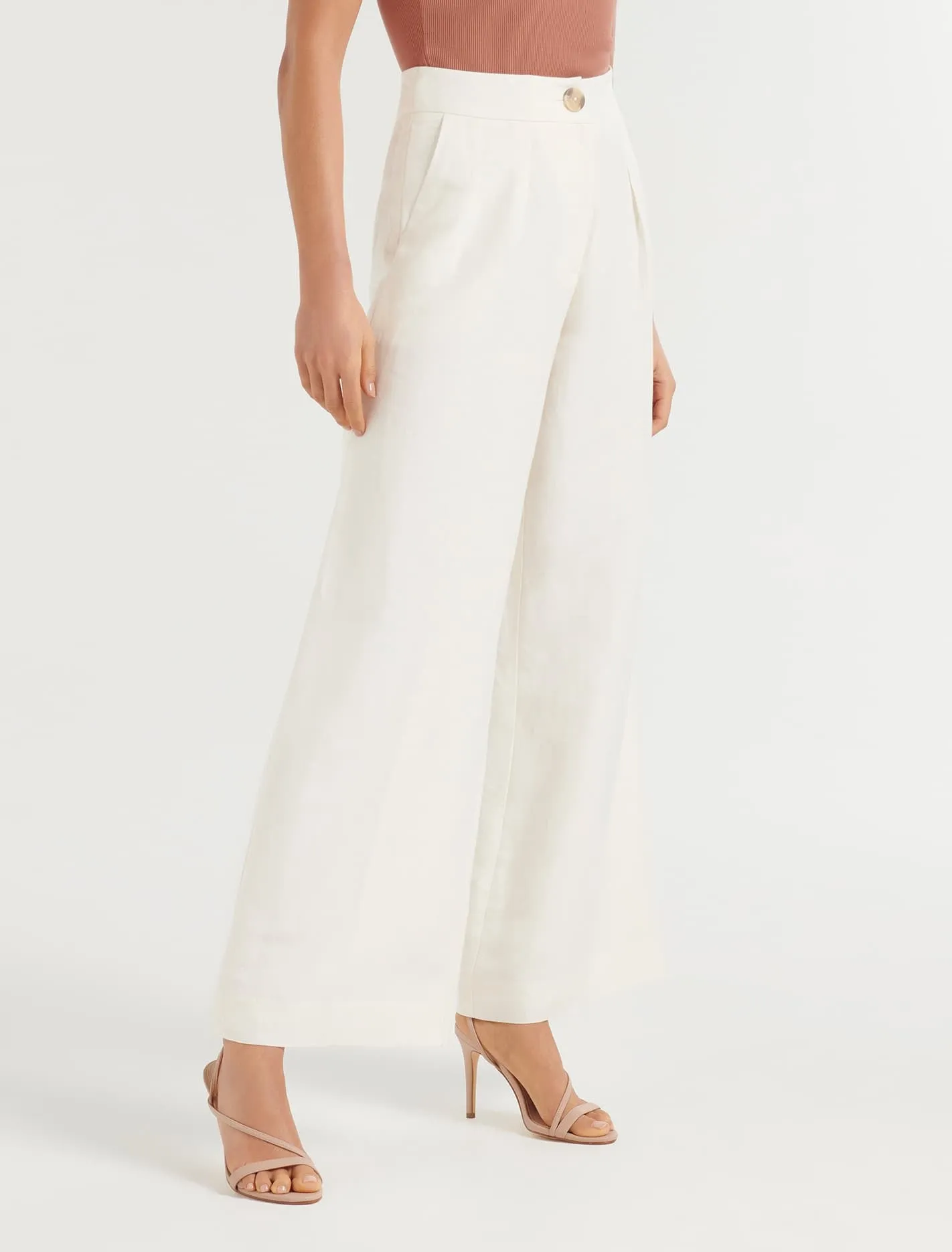 Tiara Linen Wide Leg Pant