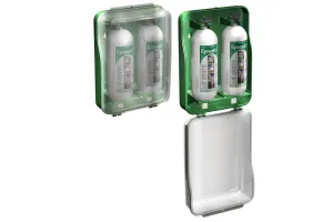 TOBIN EYE WASH CABINET W PULL DOWN COVER