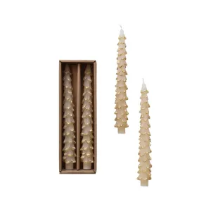Tree Shaped Taper Candes | Set of 2