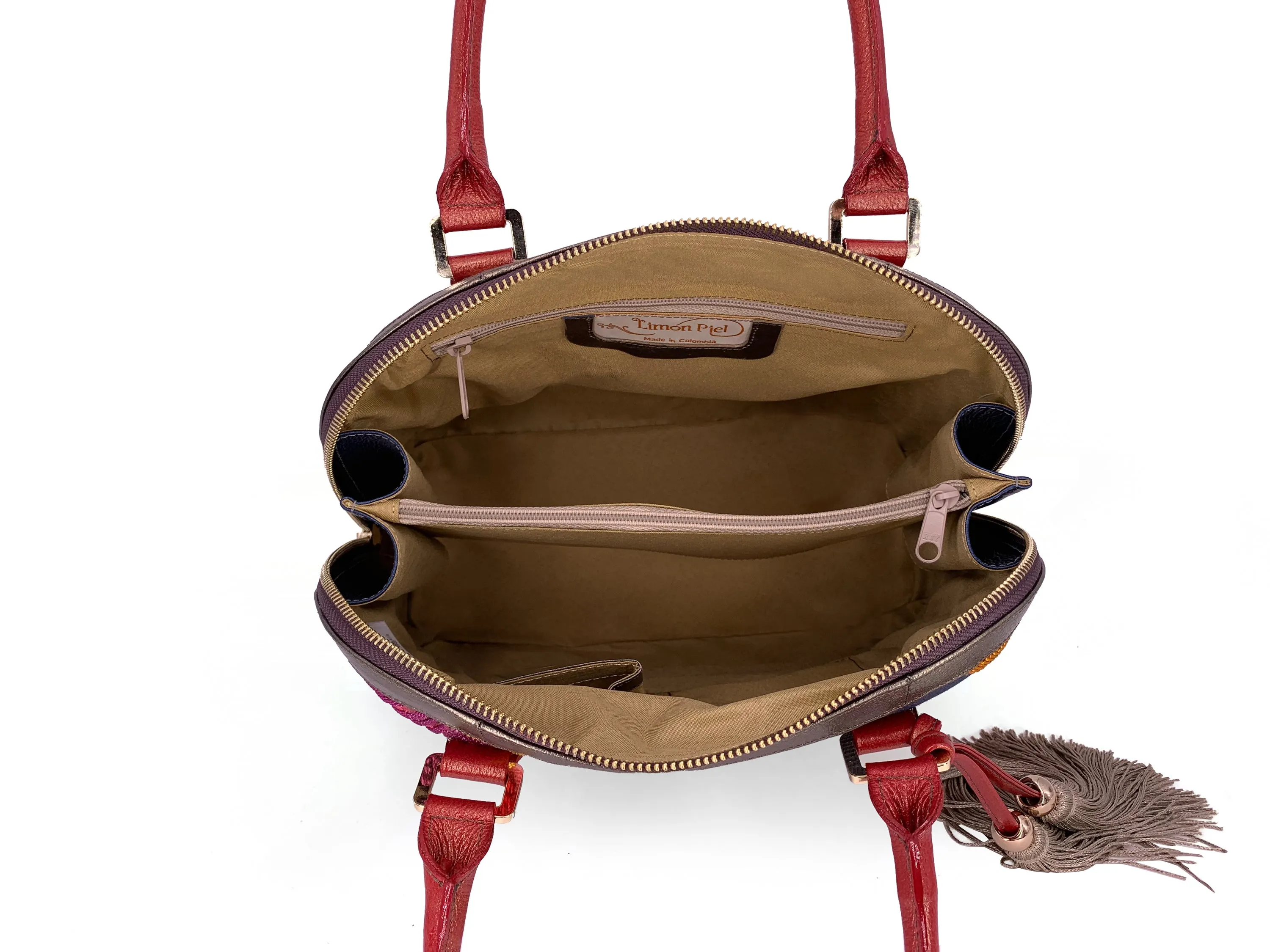 TROPICALIA AZUL-ROJO HANDBAG