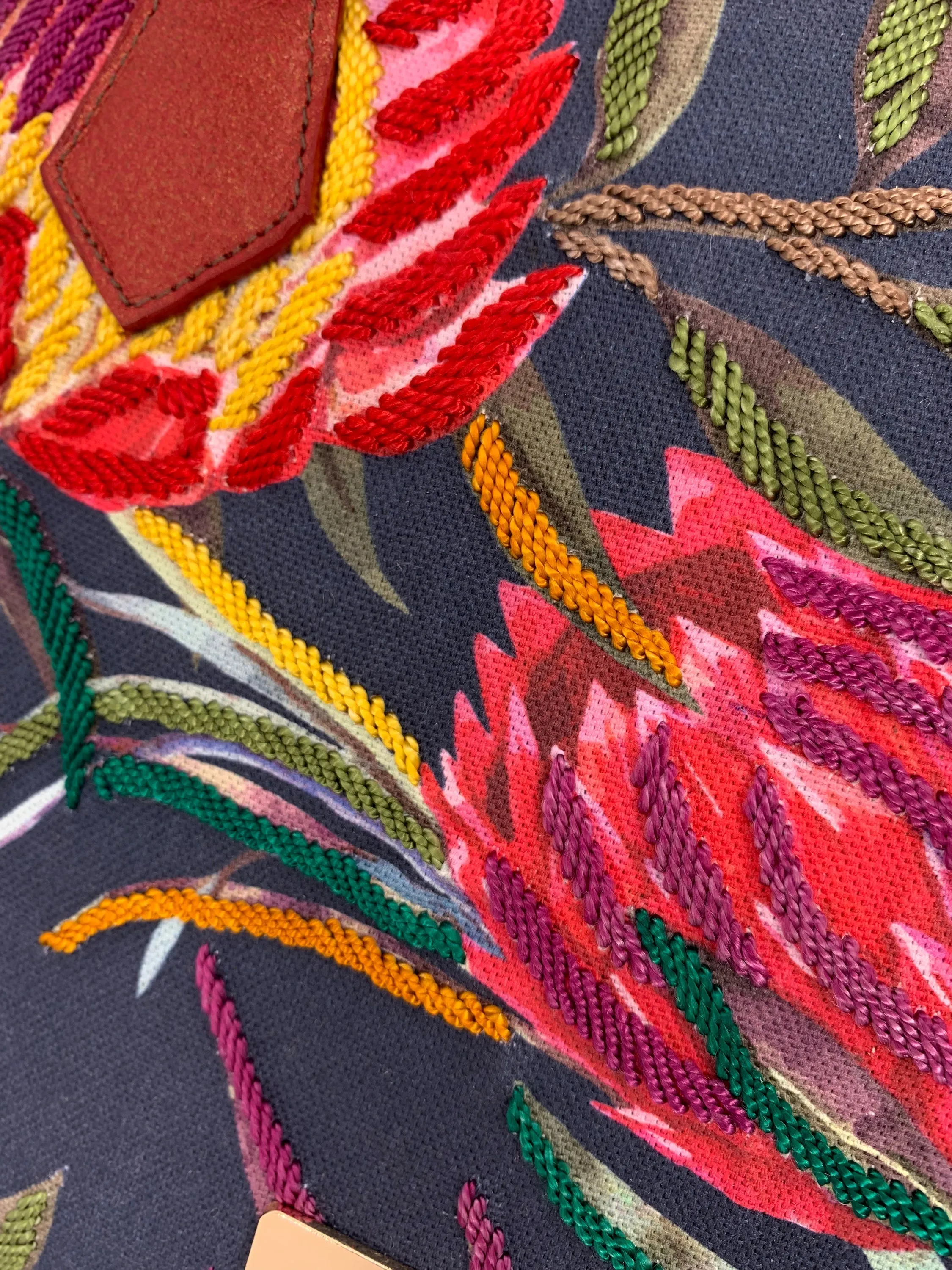 TROPICALIA AZUL-ROJO HANDBAG