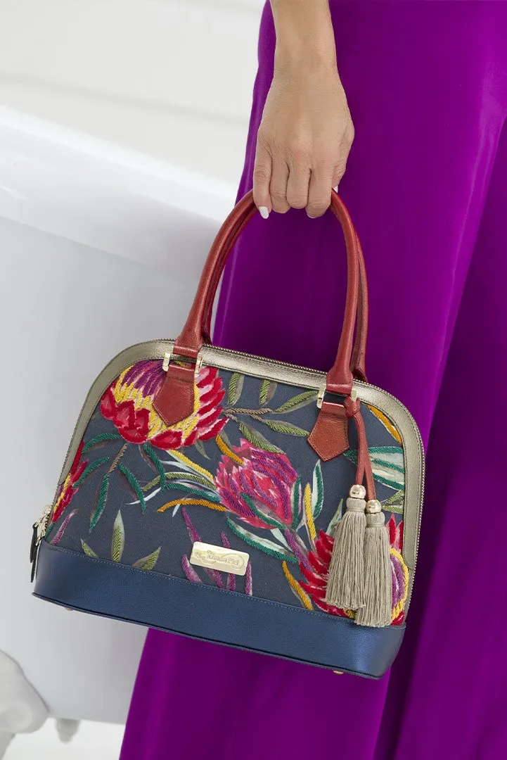 TROPICALIA AZUL-ROJO HANDBAG