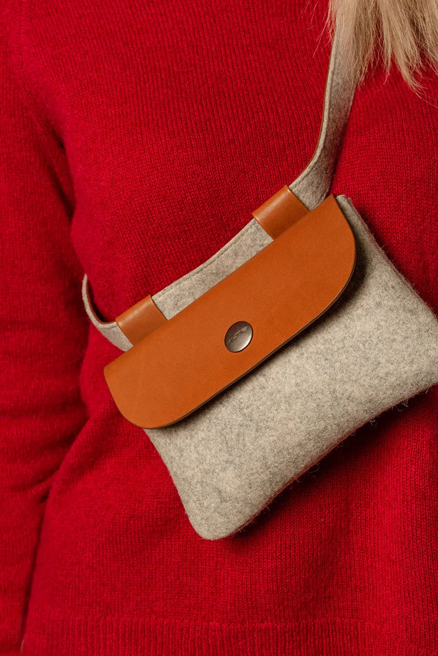 Unty Belt Bag Alpaca & Wool Color Grey