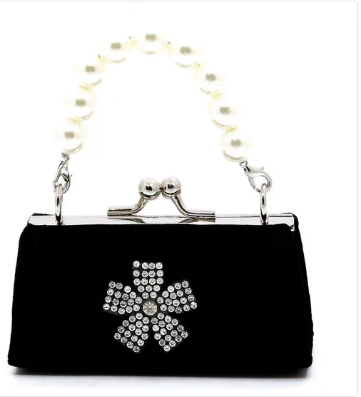 Velvet & Pearl Coin/Lipstick Purse