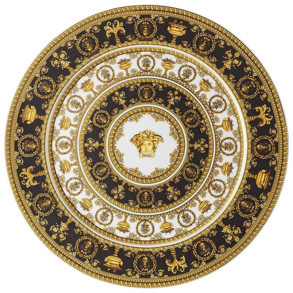 Versace meets Rosenthal I Love Baroque Service plate diam. 33 cm. black