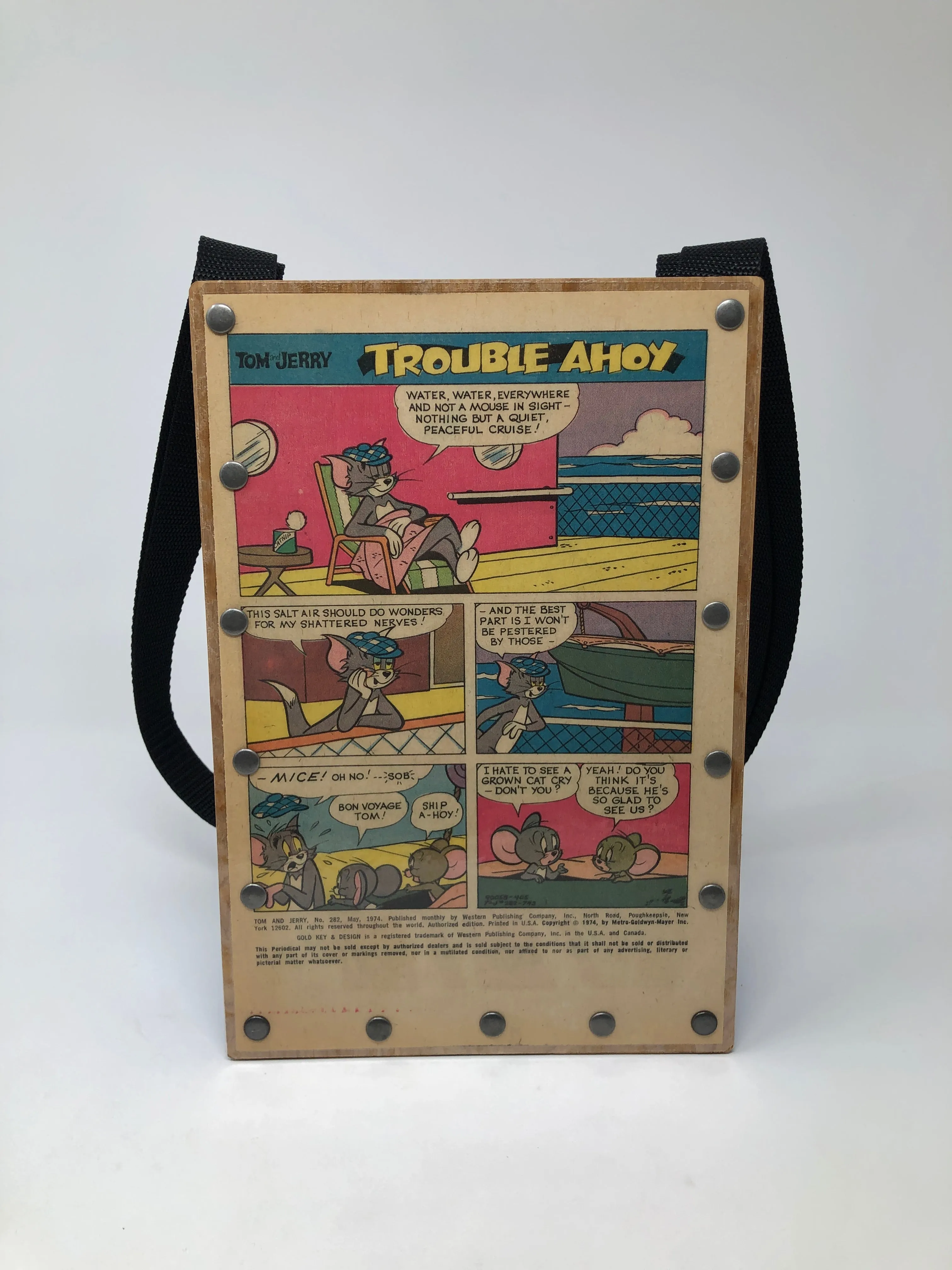 Vintage Gold Key Cartoon Comic Book Purse - Tom and Jerry May 1974