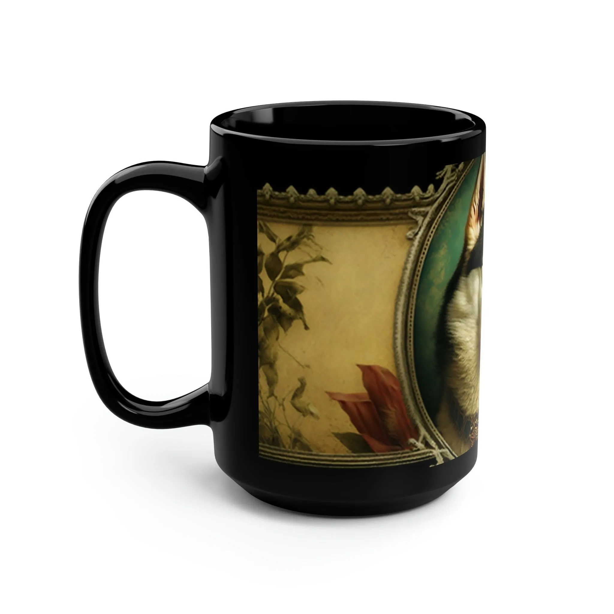Vintage Victorian Siberian Husky Portrait - 15 oz Coffee Mug