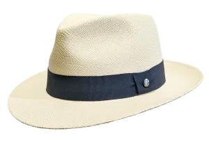 Vintimilla Grade 4 Natural Panama hat with Black band