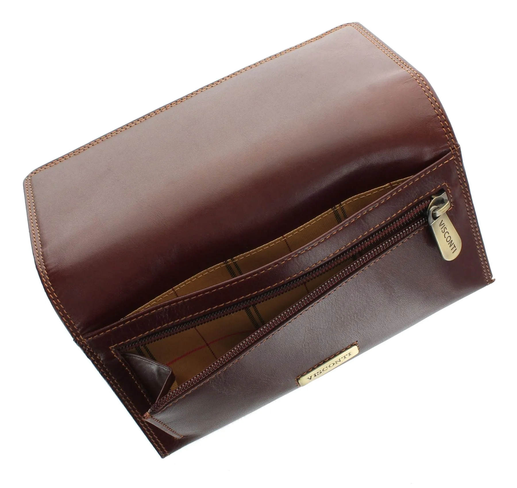 Visconti Monza Collection FLORENCE Vegetable Tanned Leather Ladies Purse RFID blocking MZ10