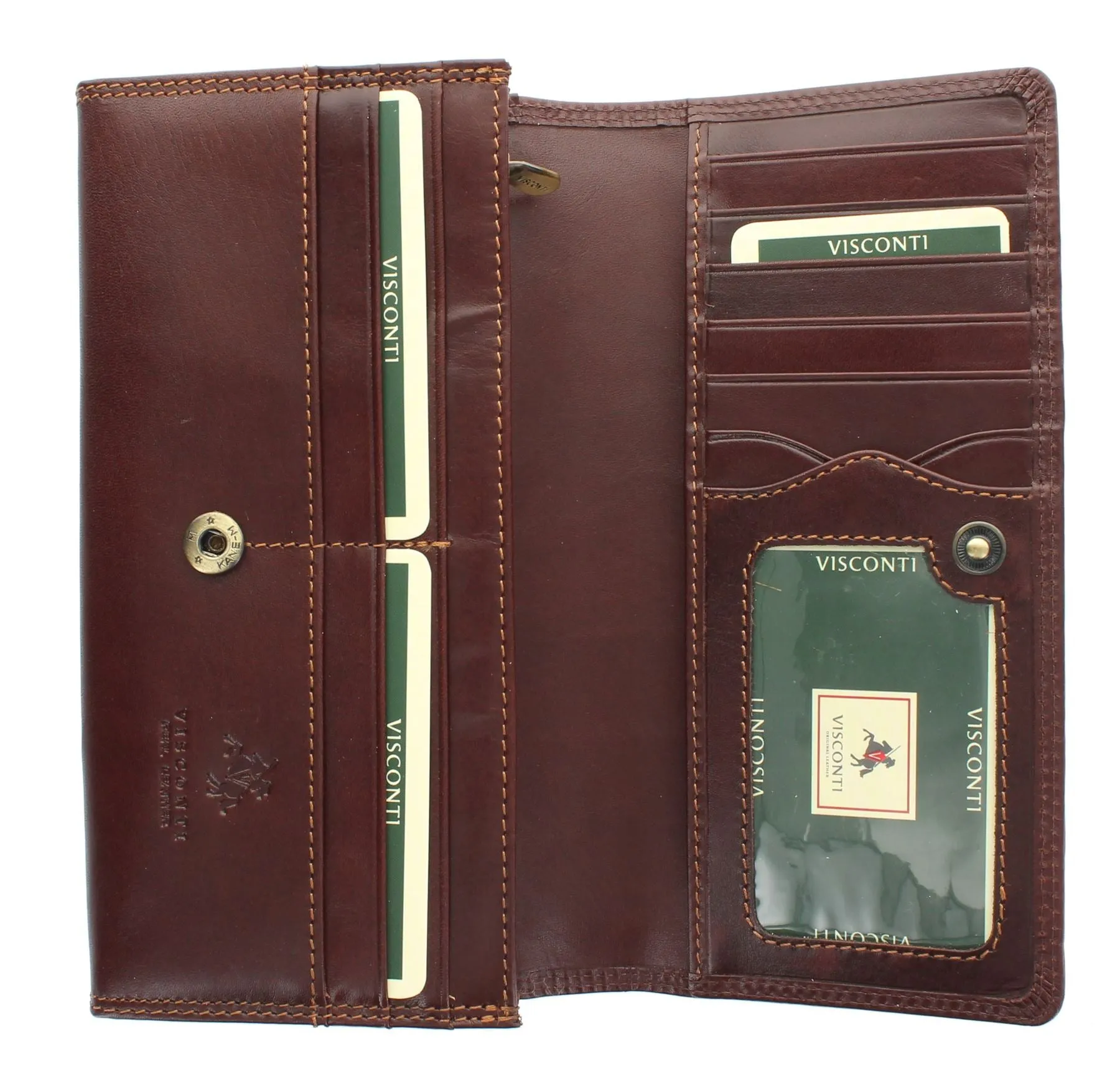 Visconti Monza Collection FLORENCE Vegetable Tanned Leather Ladies Purse RFID blocking MZ10
