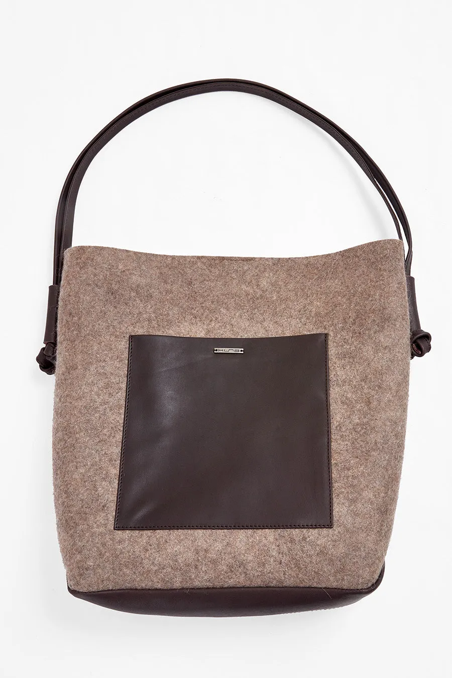 Waterloo Handbag Wool & Alpaca Color Topo