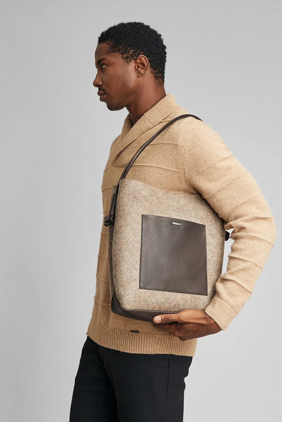 Waterloo Handbag Wool & Alpaca Color Topo