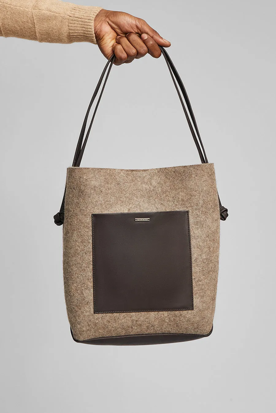 Waterloo Handbag Wool & Alpaca Color Topo