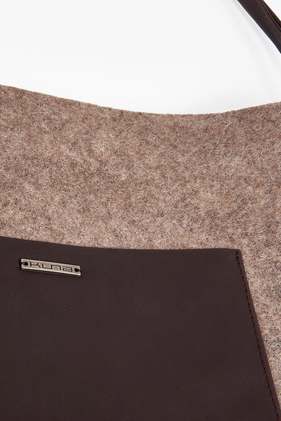 Waterloo Handbag Wool & Alpaca Color Topo