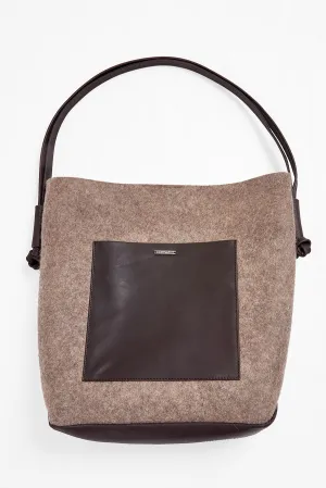 Waterloo Handbag Wool & Alpaca Color Topo